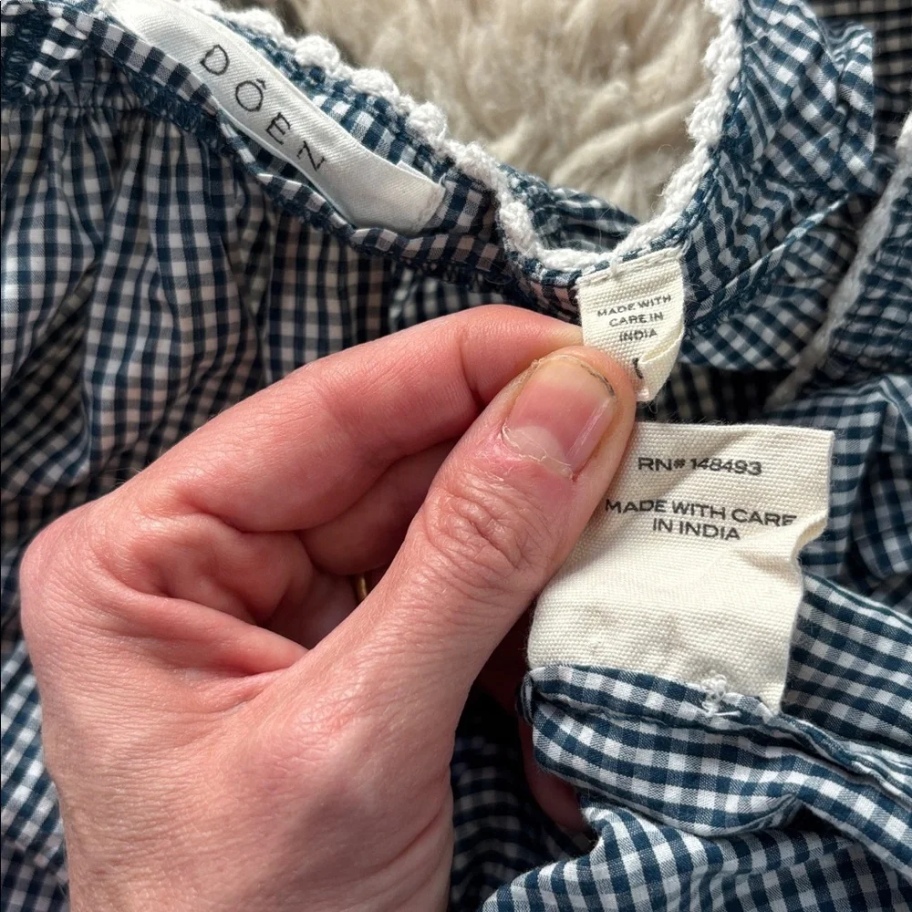 Doen Tennessee in Blue Azure Paris Gingham - Picture 11 of 16